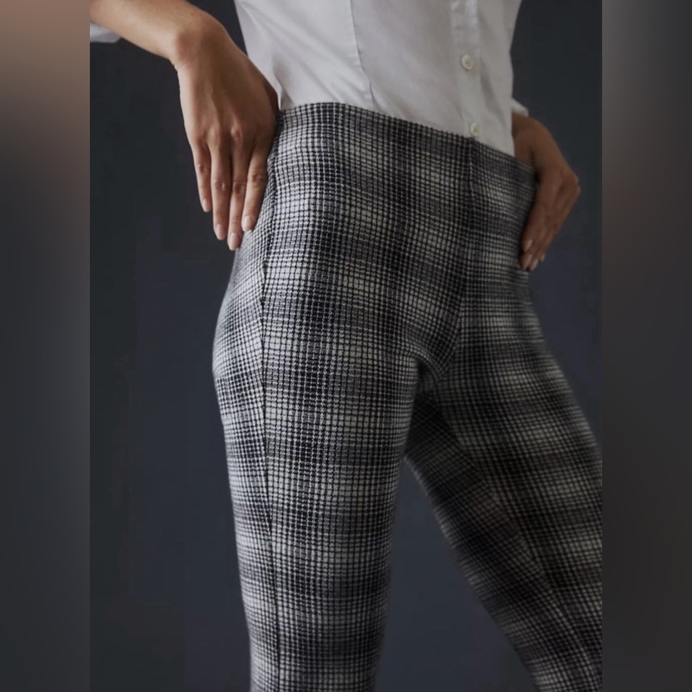 Maeve Black & Gray Plaid Boot-Cut Pants - Picture 3 of 10